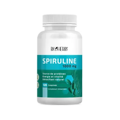 BIOHERBS SPIRULINE 1000MG 120 COMPRIMÉS