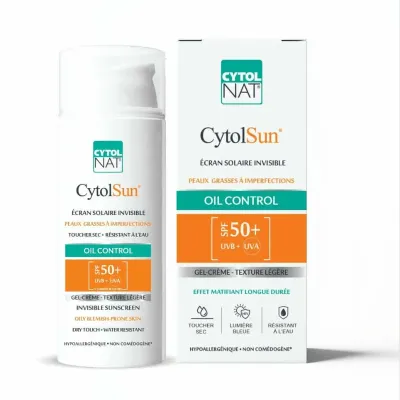 CYTOLNAT CYTOLSUN SUN PROTECTION OIL CONTROL GEL CREME SPF 50+ 50ML