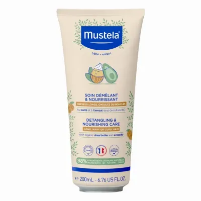 MUSTELA SOIN DEMELANT ET NOURRISSANT CHEVEUX LONGS ONDULES OU BOUCLES 200ML