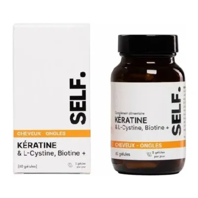 SELF NUTRICARE KERATINE & LCYSTINE BIOTINE+ 60 GELULES