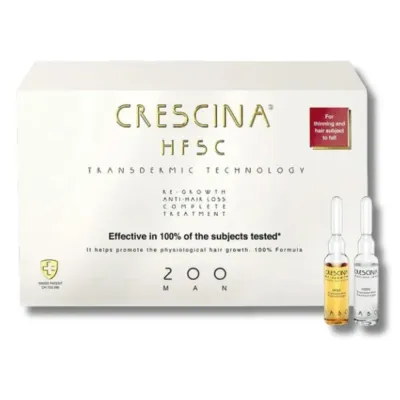 CRESCINA TTT COMPLET (ANTI CHUTE+REPOUSSE) 200 HOMME 10 +10 AMPOULES