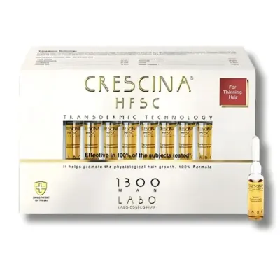 CRESCINA HFSC TRANSDERMIQUE REPOUSSE 1300 HOMME 20 AMPOULES