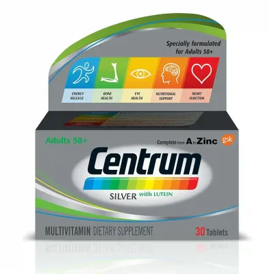 CENTRUM SILVER WITH LUTEIN 30 COMPRIMES