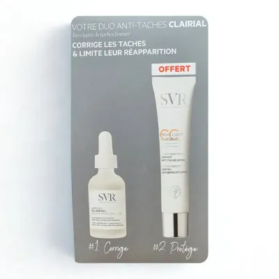SVR COFFRET AMPOULE A LIFT 0.3% 30ML+CLAIRIAL CREME ANTI TACHES BRUNES SPF50+ 40ML (OFFERT)