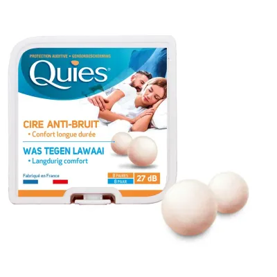 QUIES 2 CIRE ANTI BRUIT BOITE DE 16 (-50% sur la 2Eme)
