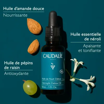 CAUDALIE VINOCLEAN HUILE DE NUIT DETOX BIO 30ML