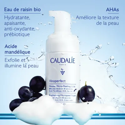CAUDALIE VINOPERFECT MOUSSE MICRO PEELING ECLAT 100ML