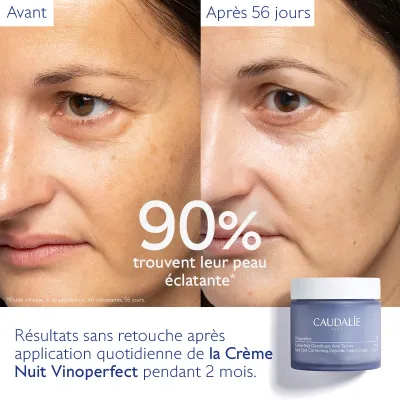 CAUDALIE VINOPERFECT CREME NUIT GLYCOLIQUE ANTI TACHES 50ML