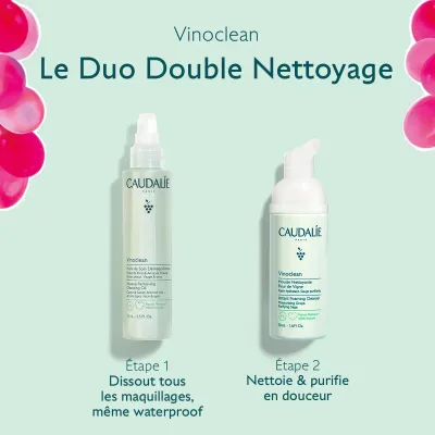CAUDALIE VINOCLEAN COFFRET LE DUO DOUBLE NETTOYAGE