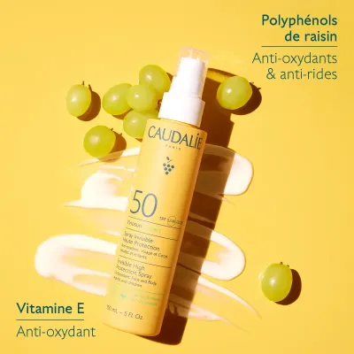 CAUDALIE VINOSUN PROTECT SPRAY INVISIBLE HAUTE PROTECTION SPF50 150ML