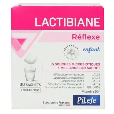 PILEJE LACTIBIANE REFLEXE ENFANT 30 SACHETS