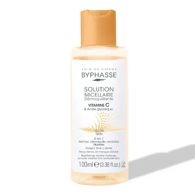 BYPHASSE SOLUTION MICELLAIRE DEMAQUILLANTE VITAMINE C 100ML