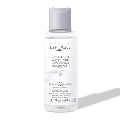 BYPHASSE EAU MICELAIRE CHARBON ACTIF 100ML