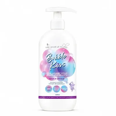 LES SECRETS DE LOLY BUBBLE KISS SOIN LAVANT DOUX BEBE ET ENFANT 400ML