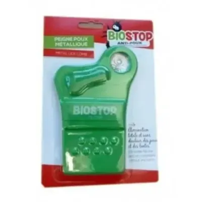 BIOSTOP ANTI POUX PEIGNE MÉTALIQUE AVEC LOUPE