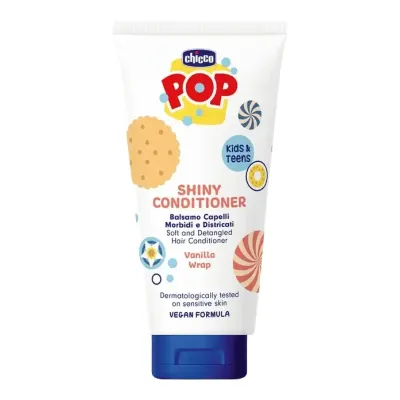 CHICCO APRES-SHAMPOING POP SHINY POUR CHEVEUX DOUX ET DEMELES PARFUM VANILLE 150 ML