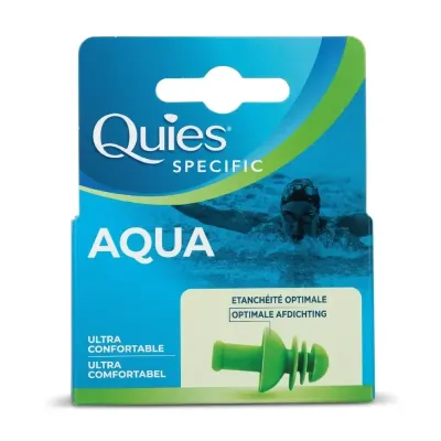 QUIES AQUAPLUG PROTECTION AUDITIVE SPECIAL NATATION