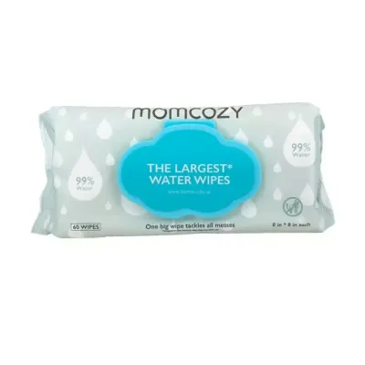 MOMCOZY LINGETTES POUR BÉBÉ À 99 % D’EAU PURETÉ SUPÉRIEURE 60 PIECES