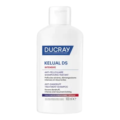 DUCRAY KELUAL DS INTENSIVE SHAMPOOING TRAITANT ANTI-PELLICULAIRE 100ML