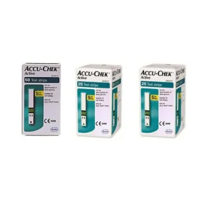 ACCU CHEK ACTIVE COFFRET 75 BANDELETTE+25 BANDELETTE (GRATUIT)