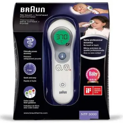 BRAUN THERMOMETRE FRONTAL SANS CONTACT NTF3000