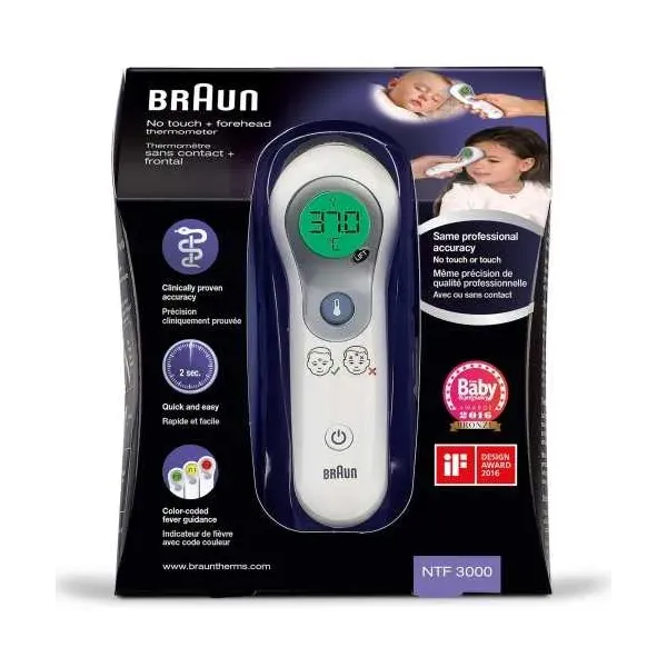 BRAUN THERMOMETRE FRONTAL SANS CONTACT NTF3000