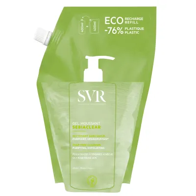 SVR SEBIACLEAR GEL MOUSSANT RECHARGE 400ML