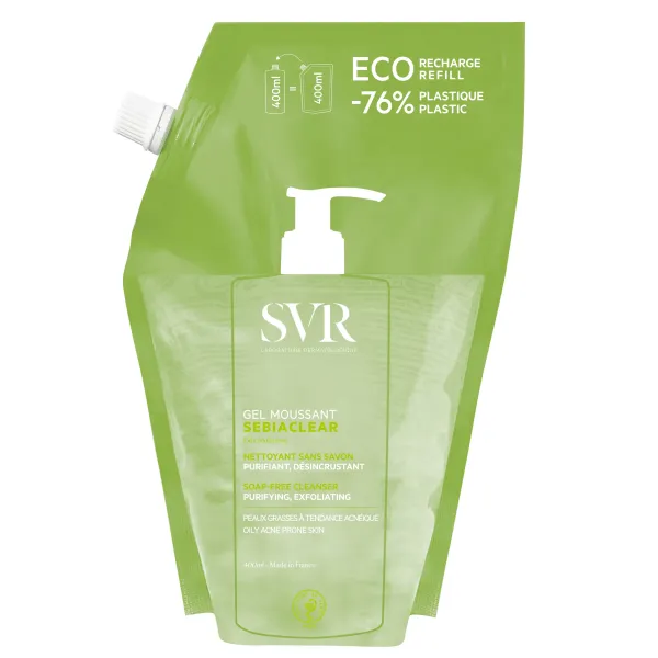 SVR SEBIACLEAR GEL MOUSSANT RECHARGE 400ML