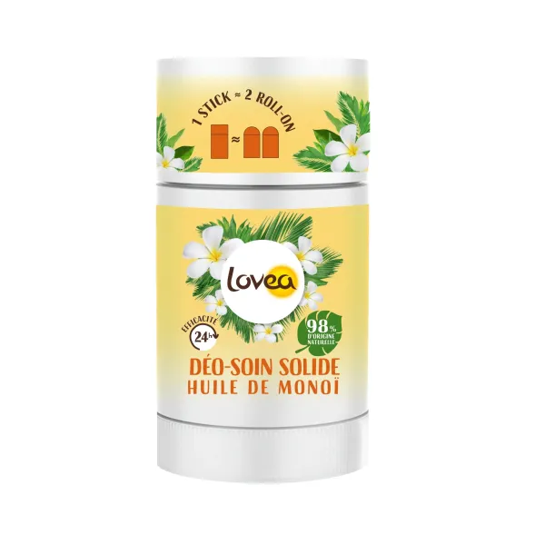 LOVEA DEODORANT SOIN SOLIDE HUILE DE MONOI 50GR