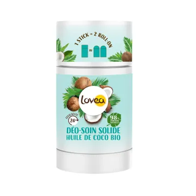 LOVEA DEODORANT SOIN SOLIDE HUILE DE COCO 50GR