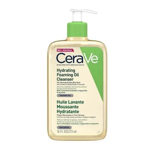 CERAVE HUILE LAVANTE MOUSSANTE HYDRATANTE 473 ML