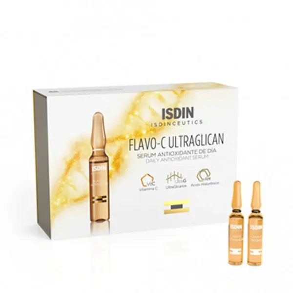 ISDIN ISDINCEUTICS FLAVO C ULTRAGLICAN ANTIOXYDANT ET HYDRATANT 30 UNIDOSES DE 2ML