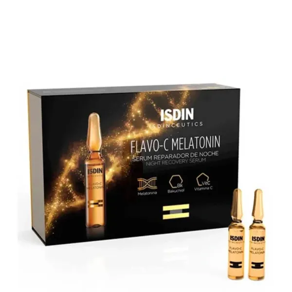 ISDIN ISDINCEUTICS FLAVO C MELATONIN SERUM REPARATEUR NUIT 30 UNIDOSES DE 2ML