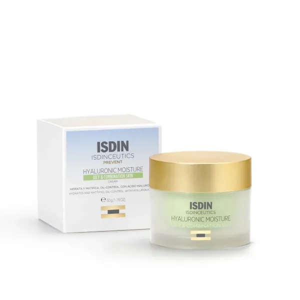 ISDIN ISDINCEUTICS CREME HYDRATANTE A BASE D'ACIDE HYALURONIQUE PEAUX MIXTES A GRASSES 50G