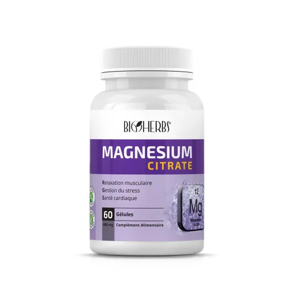 BIOHERBS MAGNESIUM CITRATE 60 GELULES