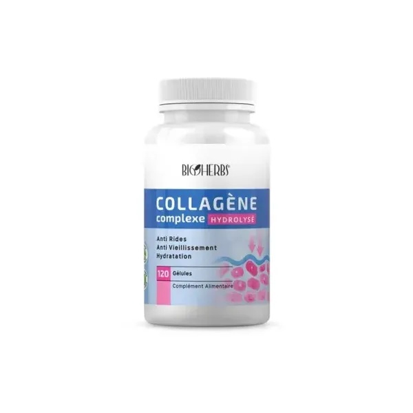 BIOHERBS COLLAGENE COMPLEXE HYDROLYSE 120 GELULES