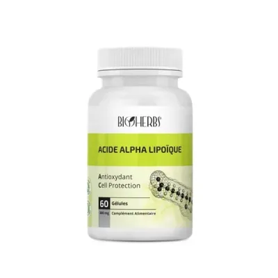 BIOHERBS ACIDE ALPHA LIPOIQUE 60 GELULES