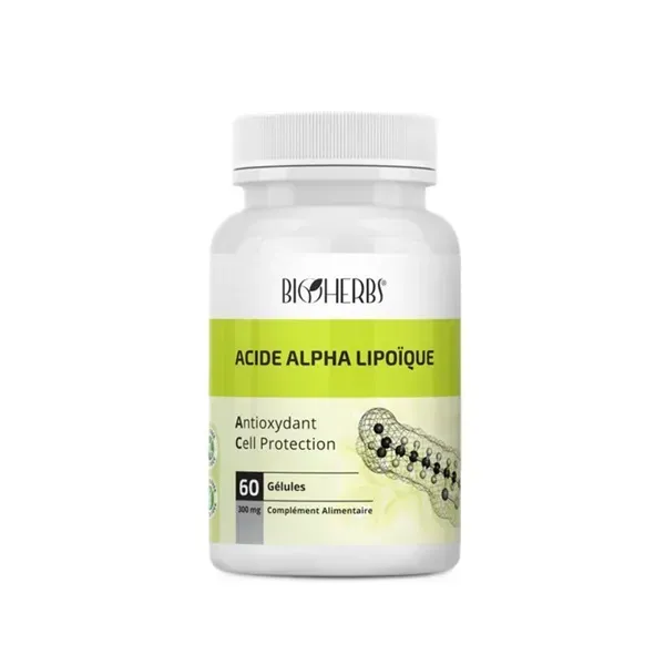 BIOHERBS ACIDE ALPHA LIPOIQUE 60 GELULES
