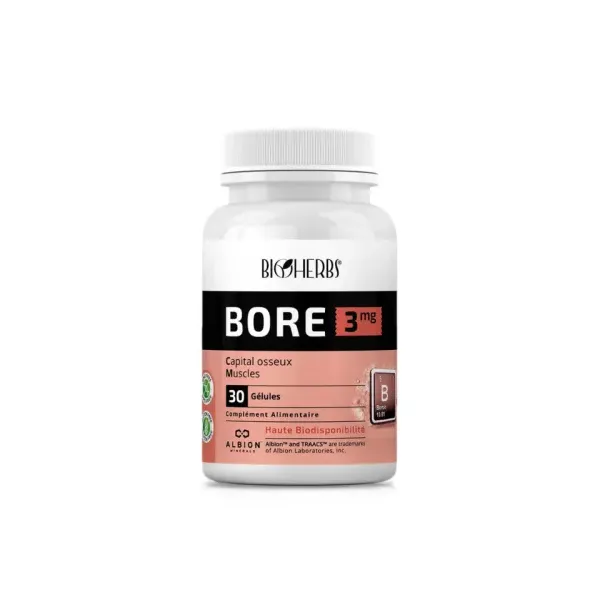 BIOHERBS BORE 3MG 30 GELULES