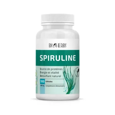 BIOHERBS SPIRULINE 100 GELULES
