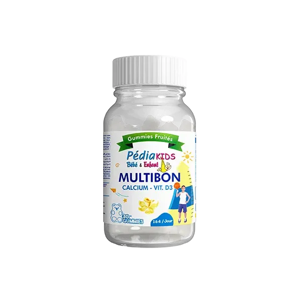 VITAL Pédiakids Multibon Calcium Vitamine D3 30 Gummies