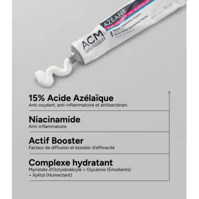 ACM AZEANE CREME ACIDE AZELAIQUE 15% 30ML