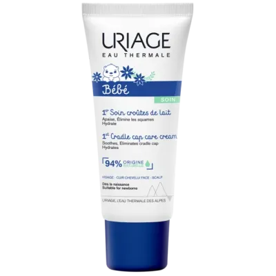 URIAGE BEBE 1ER SOIN CROUTES DE LAIT VISAGE ET CUIR CHEVELU 40ML