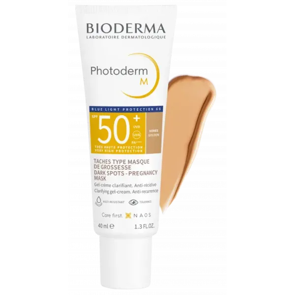 BIODERMA PHOTODERM M GEL CREME TEINTE DOREE SPF50+ 40ML