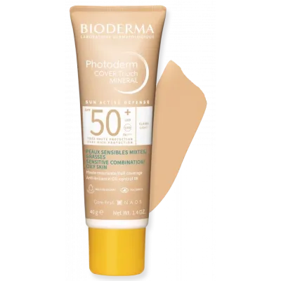 BIODERMA PHOTODERM COVER TOUCH MINERAL TEINTE CLAIRE SPF50+ 40G