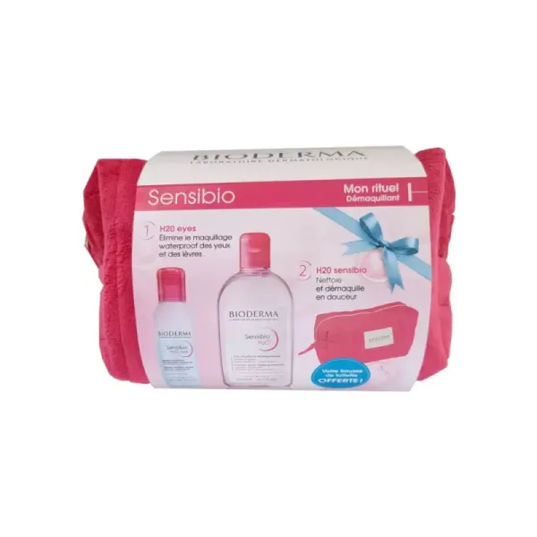 BIODERMA SENSIBIO TROUSSE RITUEL DEMAQUILLANT (H2O MICELLAIRE+H2O EYE)