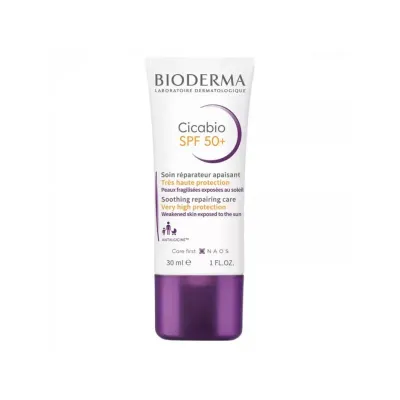 BIODERMA CICABIO SPF50+ SOIN REPARATEUR APAISANT 30ML