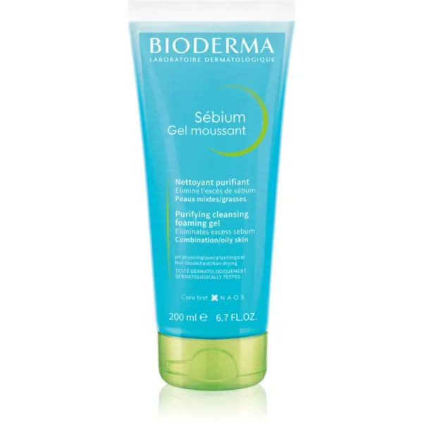 BIODERMA SEBIUM GEL MOUSSANT PURIFIANT TUBE 200ML