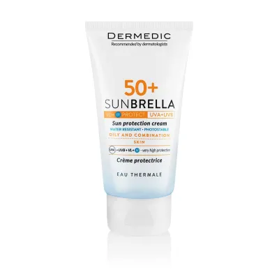 DERMEDIC SUNBRELLA ECRAN SPF50+ PEAUX MIXTES À GRASSES 40ML