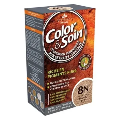3 CHENES COLOR & SOIN COLORATION BLOND BLÉ 8N